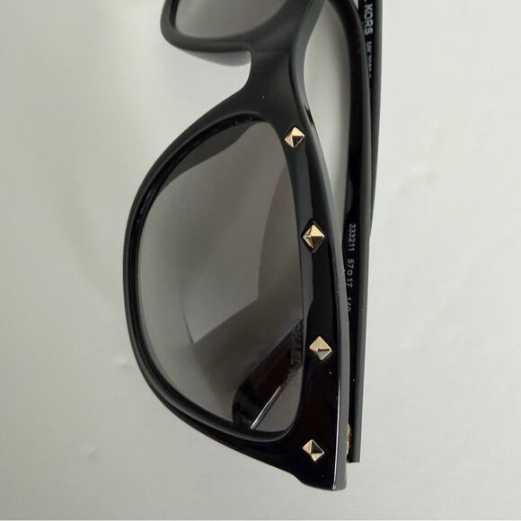Michael Kors Las Vegas Oversized Studded Sunglasses Black Gold main image 7